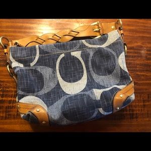 Vintage denim COACH Carly handbag